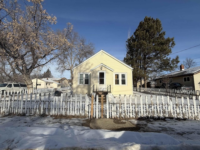 view of bungalow