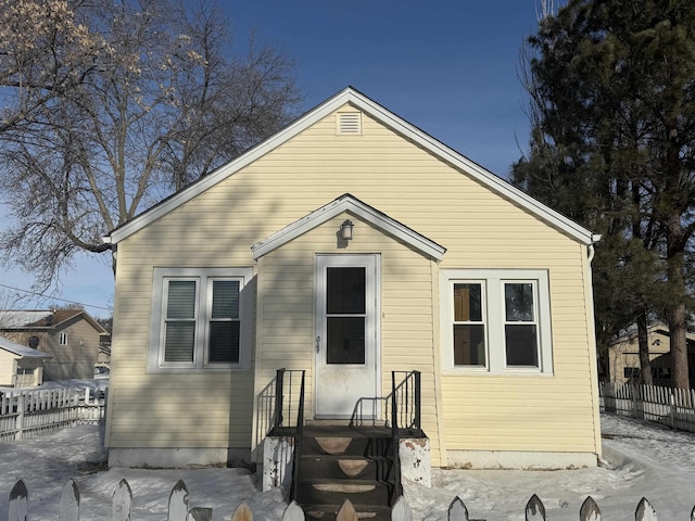 view of back of property