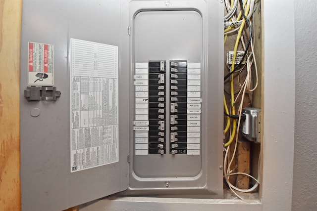 utility room featuring electric panel