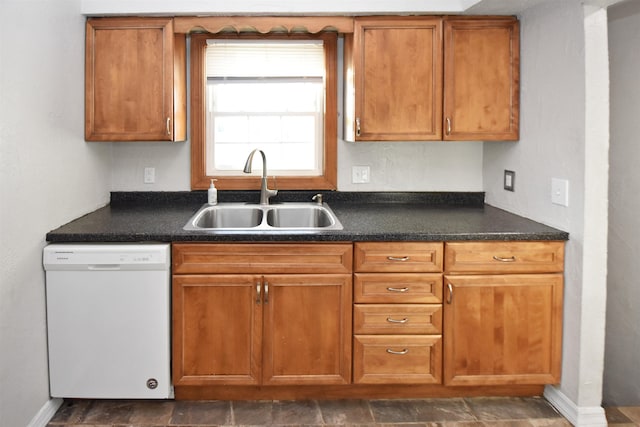 kitchen featuring dishwasher and sink