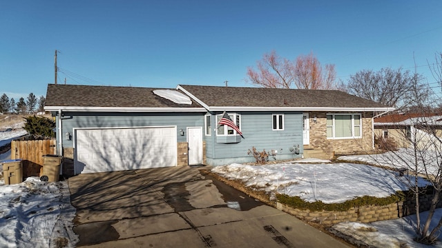 ranch-style house with a garage