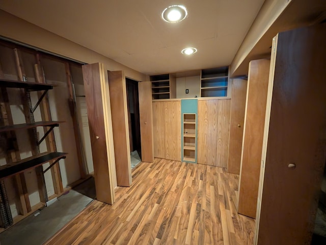 interior space with light wood-type flooring