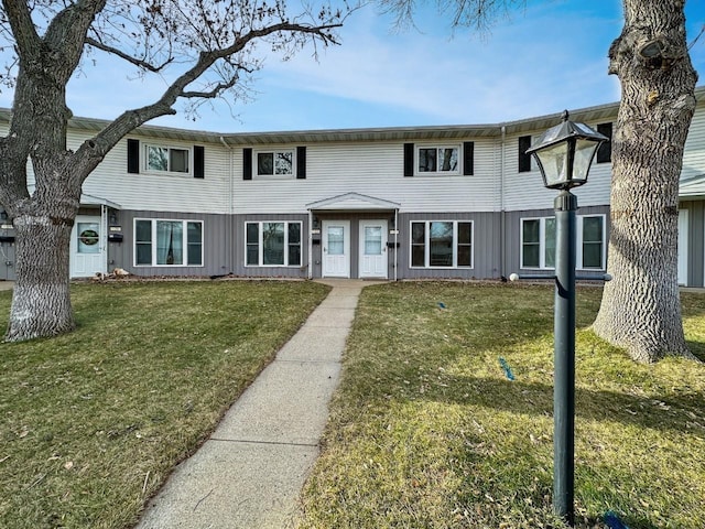 view of property with a front yard