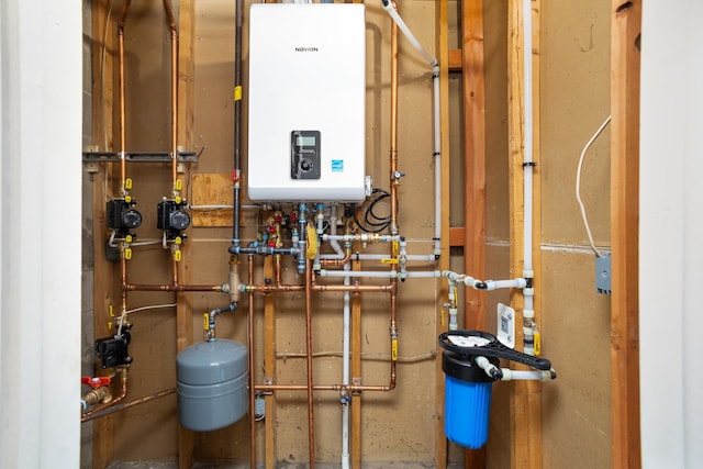 utilities with tankless water heater