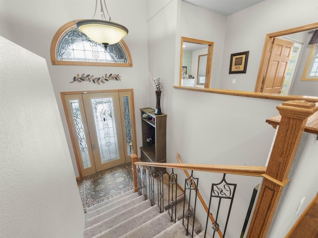 entrance foyer featuring stairs