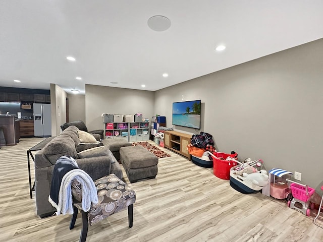 12780 153rd St, Sawyer, ND 58781 - living area with recessed lighting and light wood-style flooring