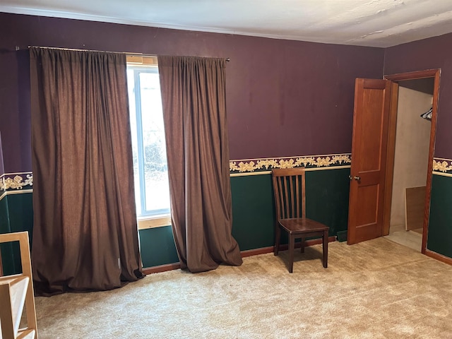 bedroom with carpet floors