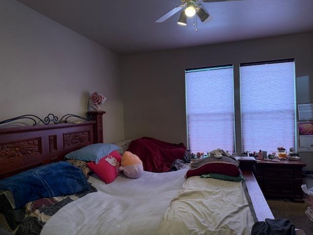 38 Mulberry Loop, Minot, ND 58703 - bedroom with a ceiling fan and carpet