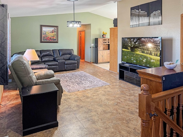 812 15 1/2 Ave SE, Minot, ND 58701 - living room featuring lofted ceiling