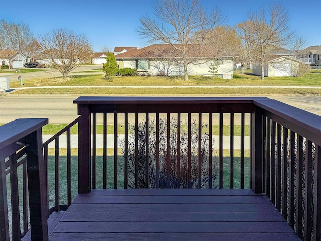 812 15 1/2 Ave SE, Minot, ND 58701 - wooden terrace with a residential view