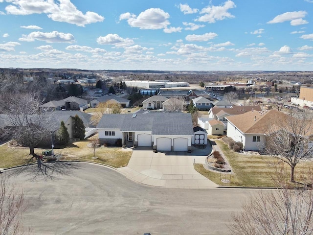 drone / aerial view featuring a residential view