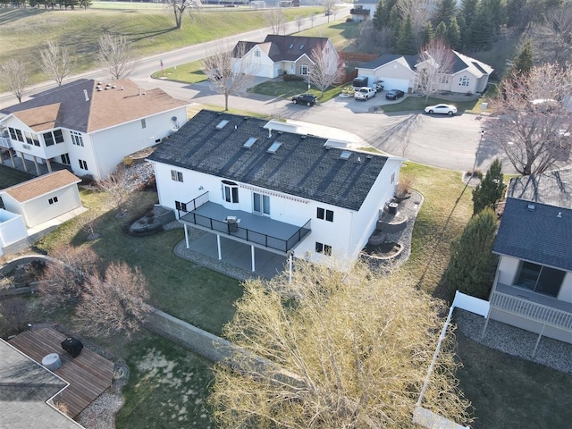 drone / aerial view featuring a residential view