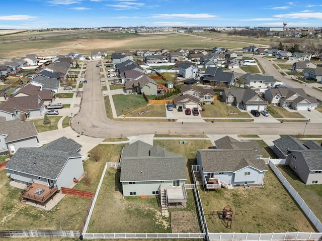 birds eye view of property featuring a residential view