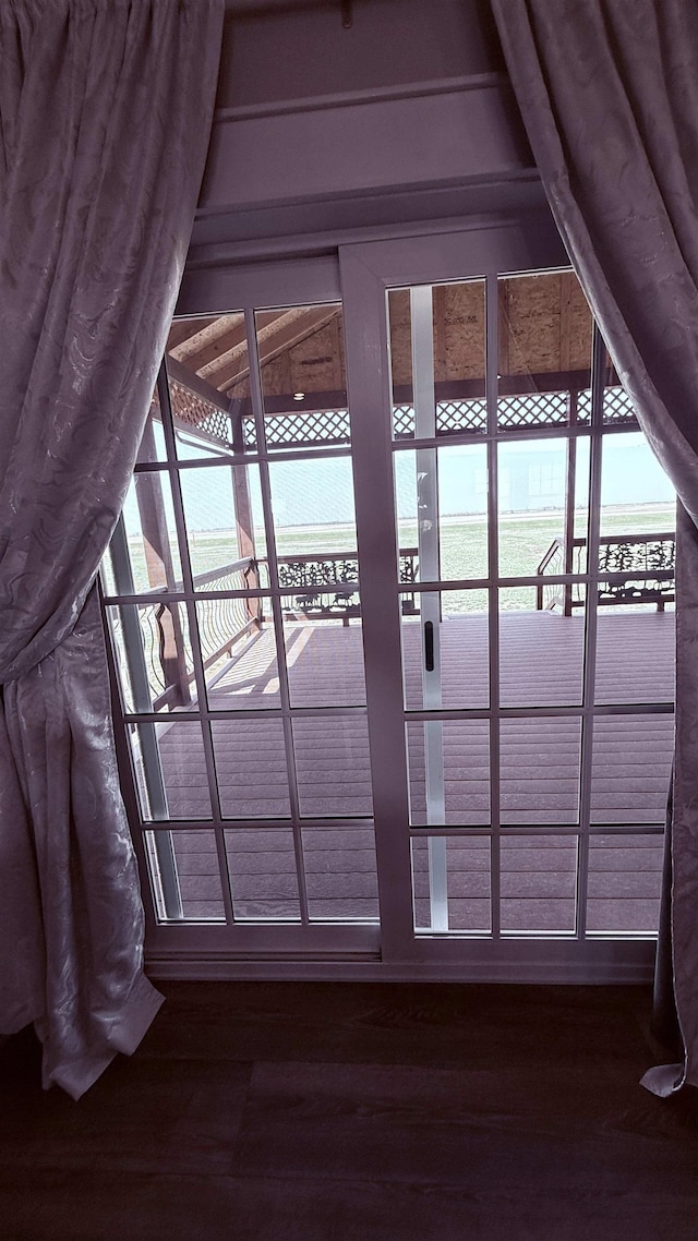 view of attic