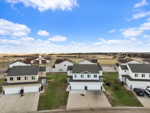 aerial view featuring a residential view