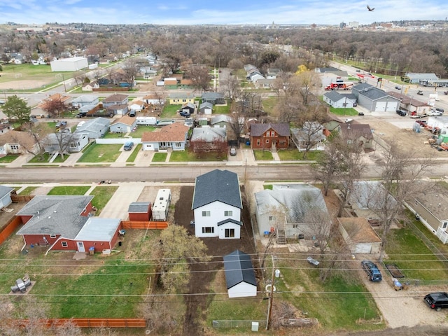 drone / aerial view with a residential view