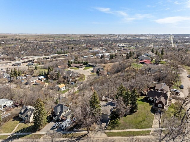 drone / aerial view with a residential view