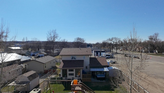 bird's eye view featuring a residential view