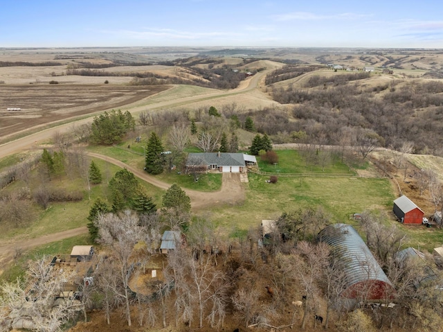 9500 135th Ave, Sawyer, ND 58781 - birds eye view of property with a rural view
