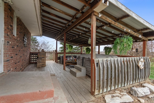 9500 135th Ave, Sawyer, ND 58781 - view of wooden terrace