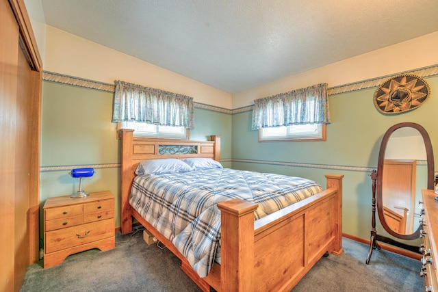 bedroom with carpet