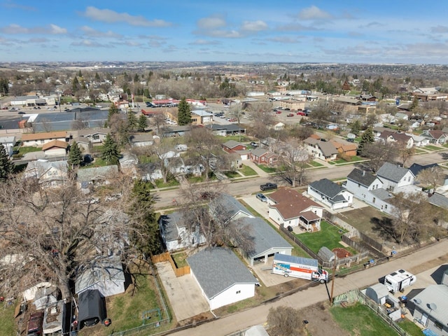 aerial view featuring a residential view