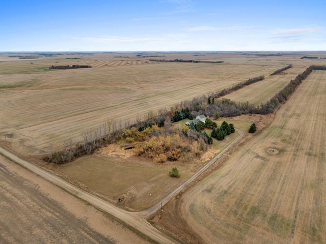 bird's eye view featuring a rural view