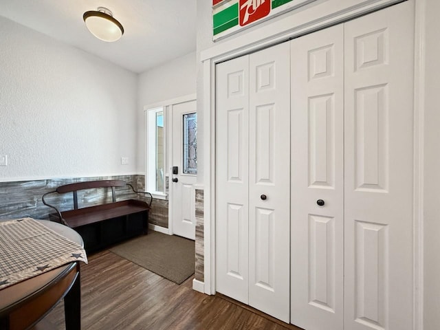4005 Crossing St, Minot, ND 58701 - bedroom with dark wood-style flooring and a closet