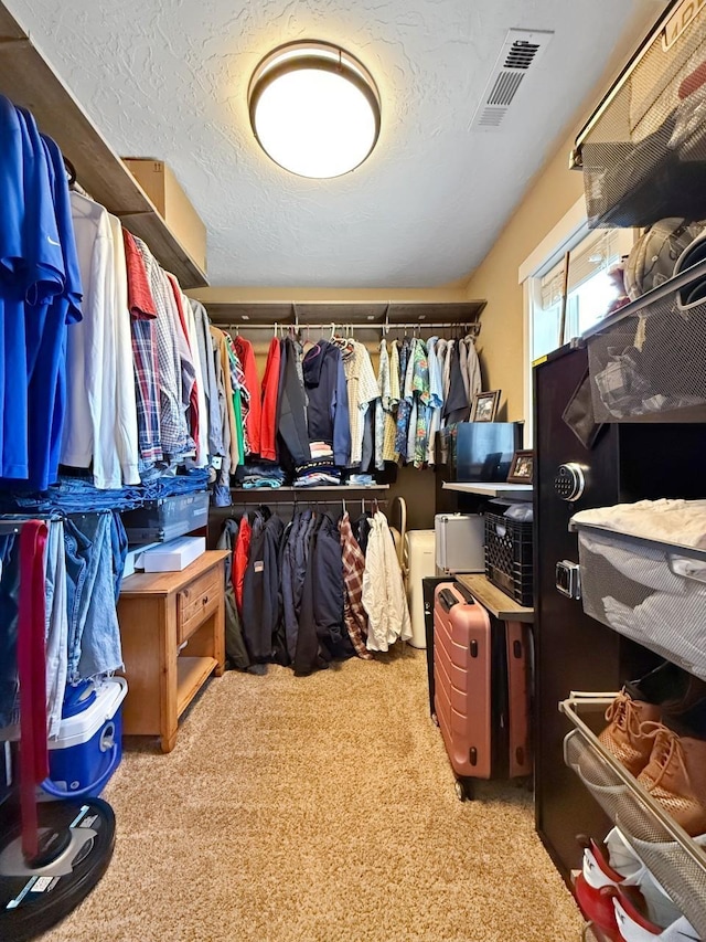 4005 Crossing St, Minot, ND 58701 - walk in closet featuring carpet and visible vents
