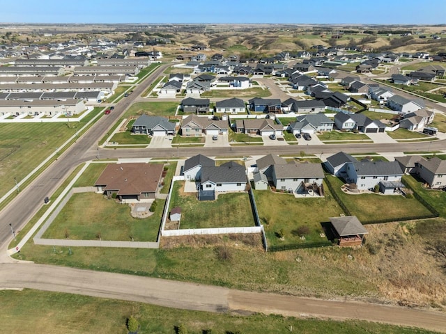 1504 Valley Bluffs Dr, Minot, ND 58701 - aerial overview of property's location featuring nearby suburban area