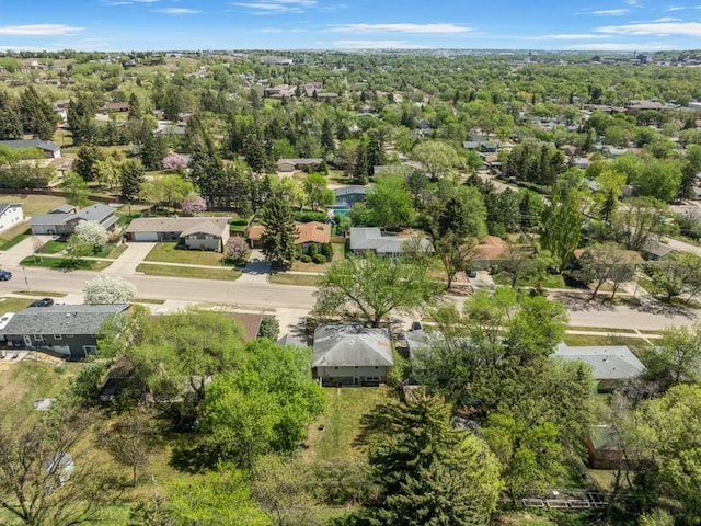 1001 20th St, Minot, ND 58703 - aerial overview of property's location with nearby suburban area