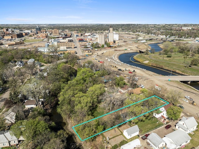 706 E Central Ave, Minot, ND 58701 - aerial overview of property's location with property parcel outlined