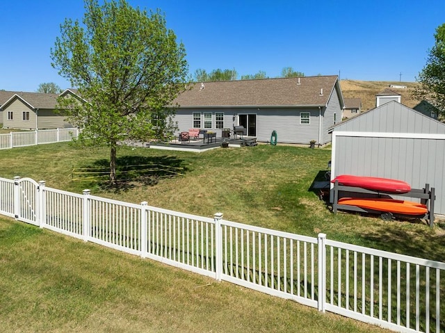 1728 Rivers Edge, Minot, ND 58701 - back of property featuring a patio area