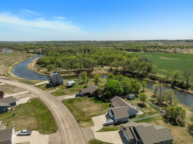 1728 Rivers Edge, Minot, ND 58701 - aerial view of property and surrounding area featuring a nearby body of water