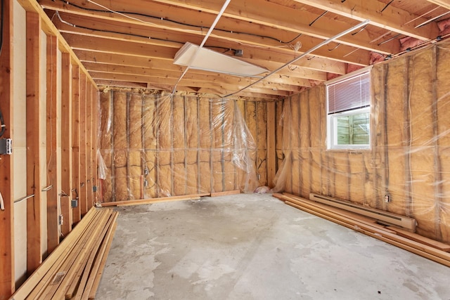 3574 91st St, Mohall, ND 58761 - basement with a baseboard heating unit
