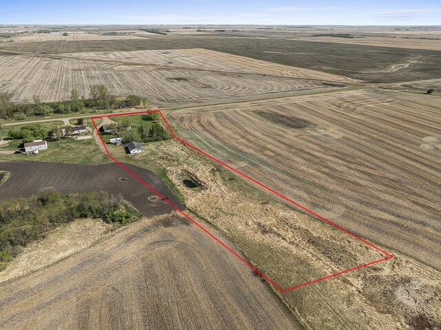 3574 91st St, Mohall, ND 58761 - overview of rural landscape with property boundaries highlighted