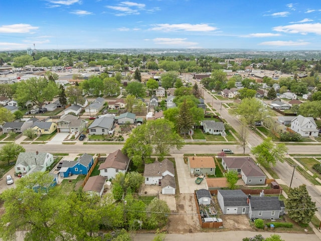 1309 1st St, Minot, ND 58701 - aerial view of property's location with nearby suburban area