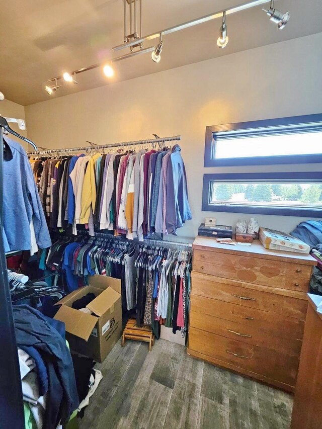 1007 5th St, Rugby, ND 58368 - walk in closet featuring wood finished floors