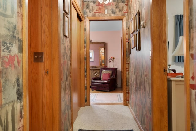 10010 128th St, Burlington, ND 58722 - hall featuring carpet flooring