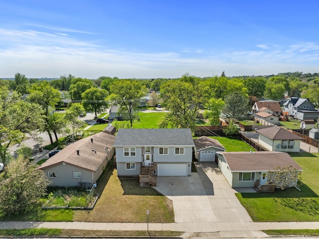 205 17th St, Minot, ND 58703 - aerial perspective of suburban area