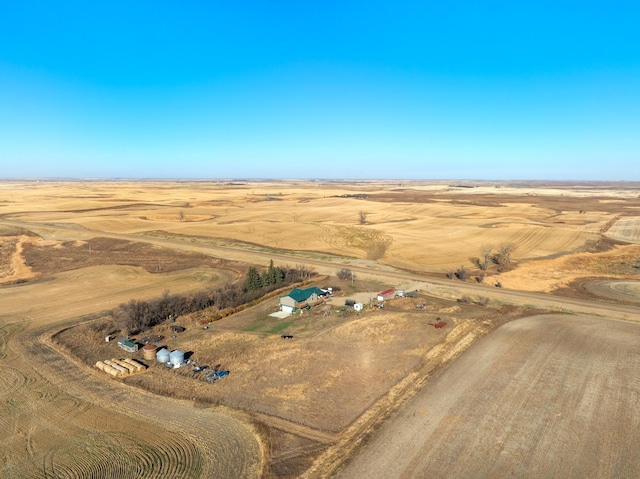 6351 53rd St, Plaza, ND 58771 - aerial overview of property's location with rural landscape