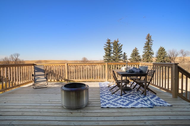 6351 53rd St, Plaza, ND 58771 - deck featuring outdoor dining area