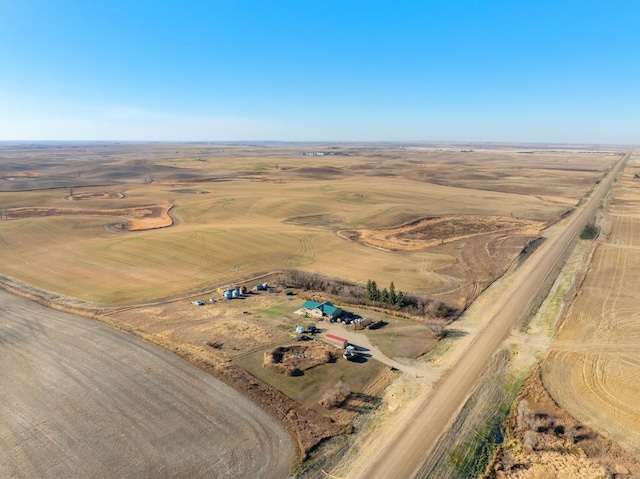 6351 53rd St, Plaza, ND 58771 - aerial view of property's location with rural landscape