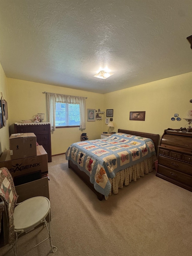 1130 8th St, Minot, ND 58703 - bedroom with carpet flooring and a textured ceiling