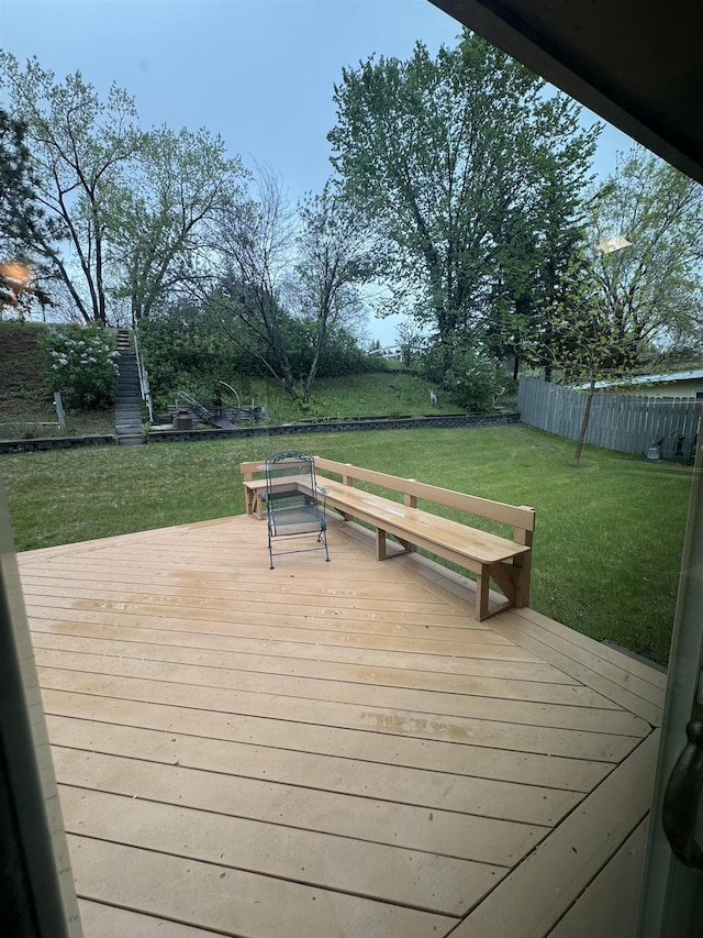 1130 8th St, Minot, ND 58703 - view of wooden terrace