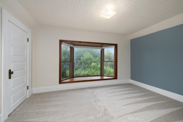 901 3rd St, Minot, ND 58701 - carpeted empty room featuring a textured ceiling, baseboards, and lofted ceiling