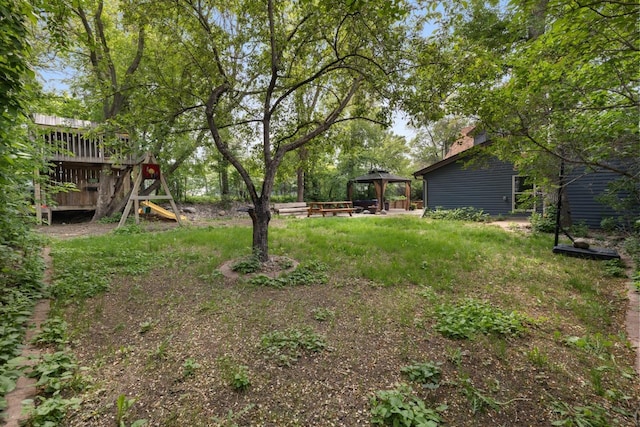 901 3rd St, Minot, ND 58701 - view of yard with a gazebo