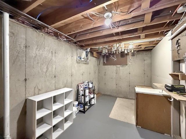 424 26th St, Minot, ND 58703 - view of unfinished basement