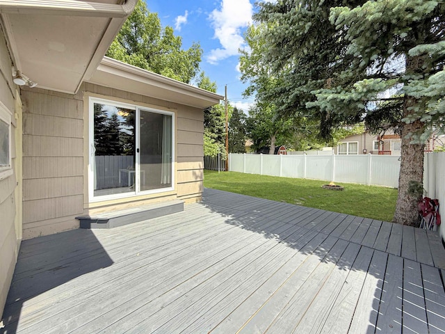 424 26th St, Minot, ND 58703 - view of wooden terrace