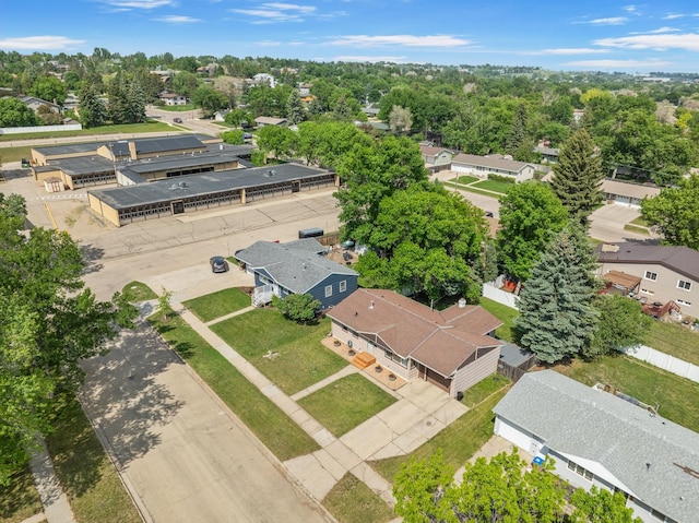 424 26th St, Minot, ND 58703 - aerial perspective of suburban area
